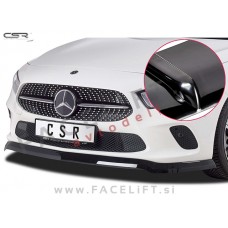 Mercedes A / W177 (18- ) / podaljšek sprednjega odbijača / črni (sijaj)