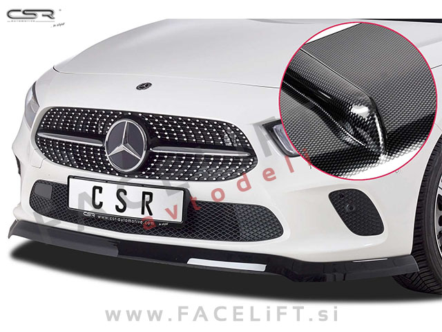 Mercedes A / W177 (18- ) / podaljšek sprednjega odbijača / karbon (sijaj)