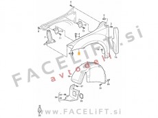 VW Golf Sportsvan / (14- ) / sprednji blatnik / desni VW Golf Sportsvan / (14- ) / sprednji blatnik / desni