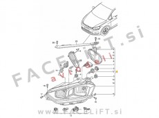 VW Golf Sportsvan 14- žaromet desni VW Golf Sportsvan 14- žaromet desni