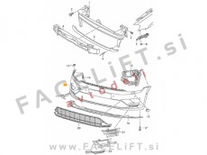 VW Golf Sportsvan / (14- ) / sprednji odbijač