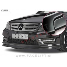 Mercedes C AMG Line W204 11-15 podaljšek sprednjega odbijača črni (mat)