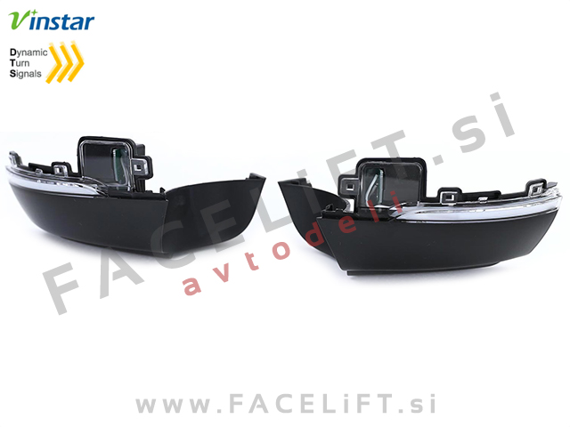 VW Polo 6R 09-17 dinamični LED smerniki bočnih ogledal zatemnjeni