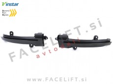 Renault Megane 4 16- dinamični LED smerniki bočnih ogledal zatemnjeni