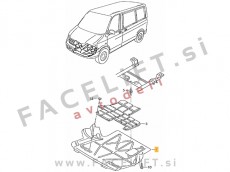 VW T5 03-09 zaščita motorja