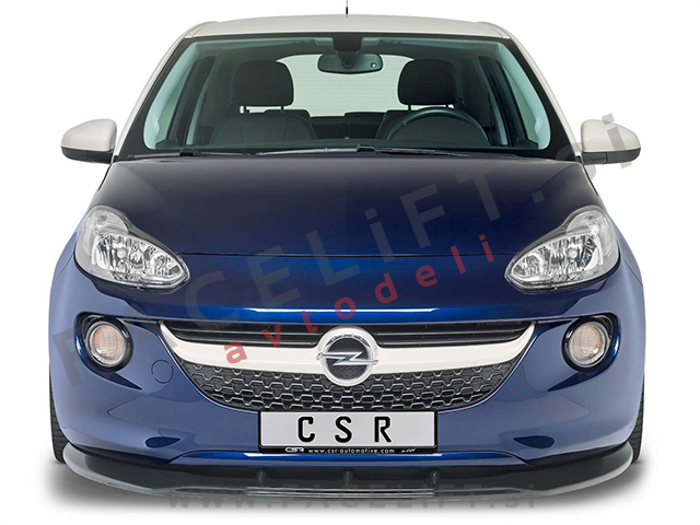 Opel Adam / (12-19) / podaljšek sprednjega odbijača / črni (mat)