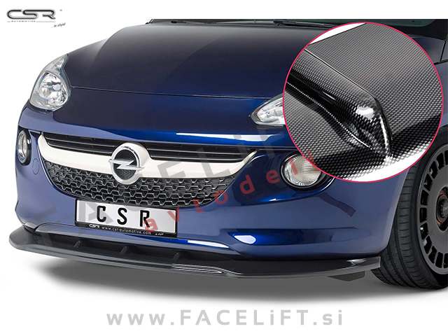 Opel Adam / (12-19) / podaljšek sprednjega odbijača / karbon (sijaj)
