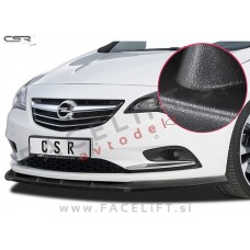 Opel Cascada / (13-19) / podaljšek sprednjega odbijača / črni (mat)