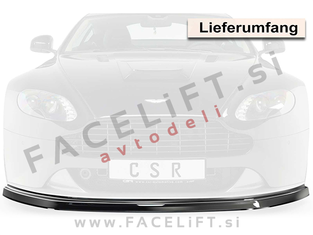 Aston Martin Vantage / (08-17) / podaljšek sprednjega odbijača / črni (mat)
