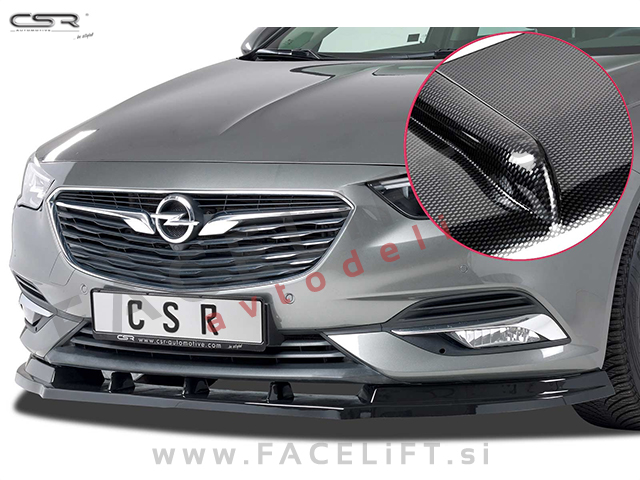 Opel Insignia B / (17- ) / podaljšek sprednjega odbijača / karbon (sijaj)