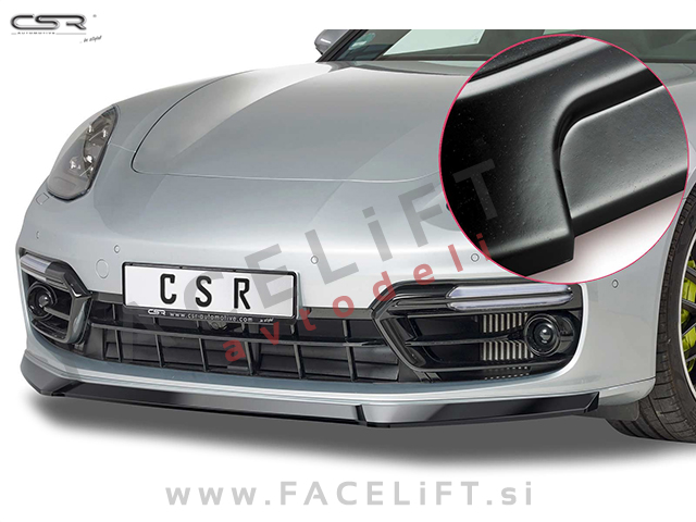 Porche Panamera / 971 (16- ) / podaljšek sprednjega odbijača / črni (mat)