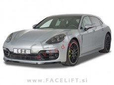 Porche Panamera / 971 (16- ) / podaljšek sprednjega odbijača / črni (mat)