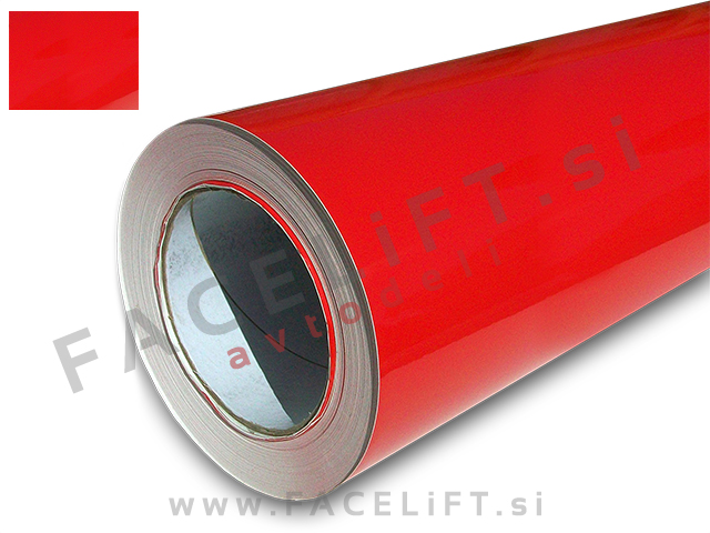 Samolepljiva folija / 152cm x 350cm / rdeča (sijaj)