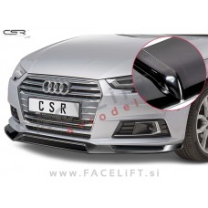 Audi A4 B9 8W 15-19 podaljšek sprednjega odbijača črni (sijaj)