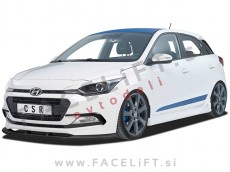 Hyundai i20 / GB (14-20) / podaljšek sprednjega odbijača / karbon (sijaj)
