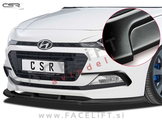Hyundai i20 / GB (14-20) / podaljšek sprednjega odbijača / črni (mat)