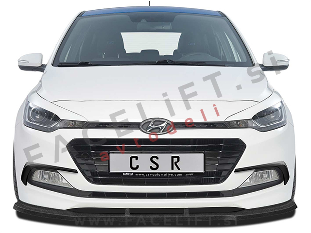 Hyundai i20 / GB (14-20) / podaljšek sprednjega odbijača / črni (mat)
