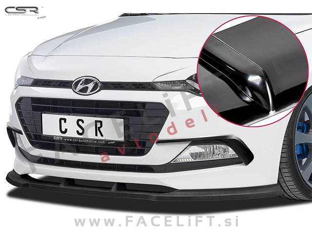 Hyundai i20 / GB (14-20) / podaljšek sprednjega odbijača / črni (sijaj)