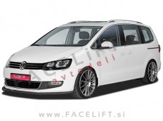 VW Sharan / 7N (10- ) / podaljšek sprednjega odbijača / karbon (sijaj)