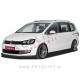VW Sharan / 7N (10- ) / podaljšek sprednjega odbijača / karbon (sijaj)