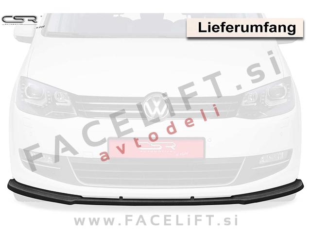 VW Sharan / 7N (10- ) / podaljšek sprednjega odbijača / karbon (sijaj)