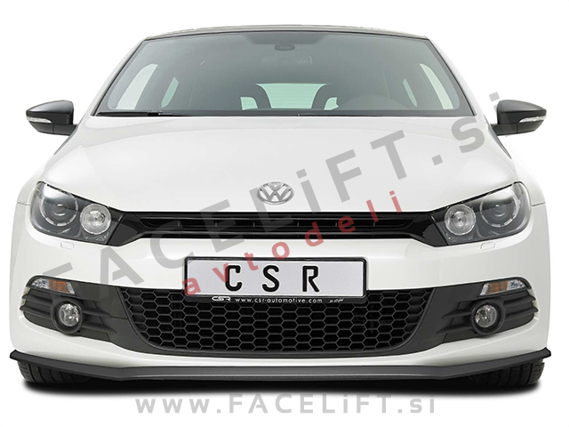 VW Scirocco / 13 (08-14) / podaljšek sprednjega odbijača / črni (mat)