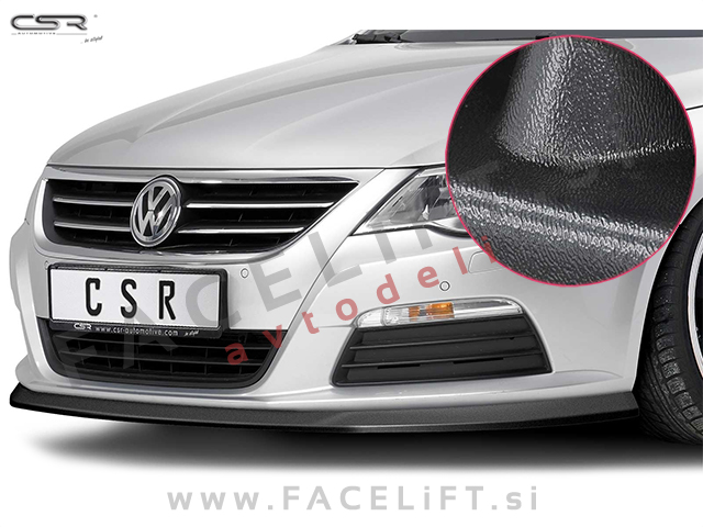 VW Passat CC 08-12 podaljšek sprednjega odbijača črni (mat)