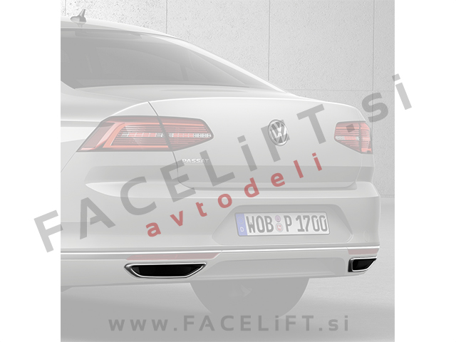 VW Passat B8 14-19 okrasni nastavki za izpuh kromirani (sijaj)