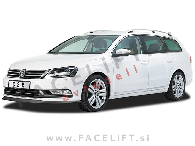 VW Passat B7 10-14 podaljšek sprednjega odbijača karbon sijaj