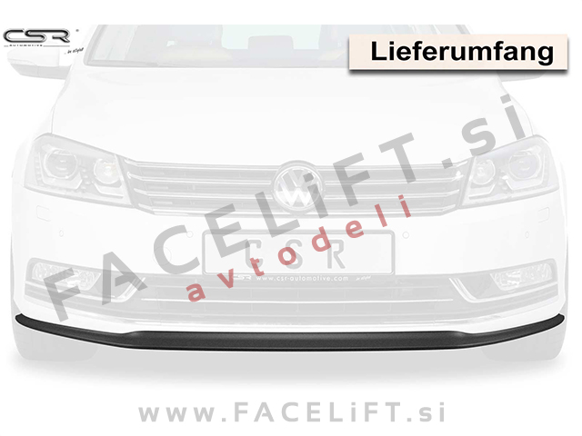 VW Passat B7 10-14 podaljšek sprednjega odbijača karbon sijaj