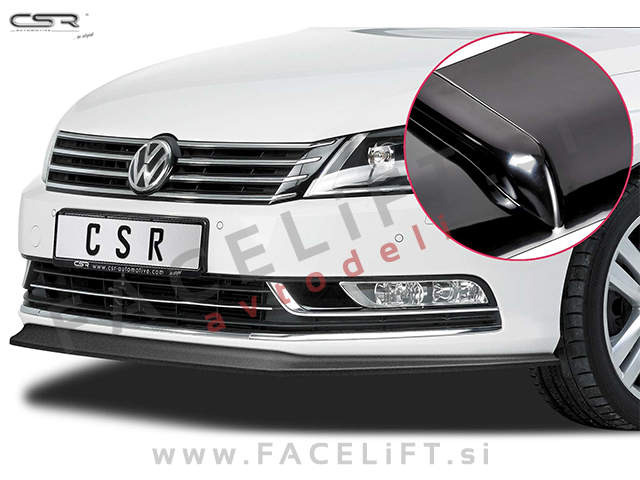 VW Passat B7 10-14 podaljšek sprednjega odbijača črni sijaj VW Passat B7 10-14 podaljšek sprednjega odbijača črni sijaj