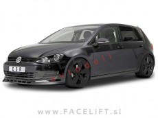 VW Golf 7 12-17 podaljšek sprednjega odbijača karbon (sijaj)