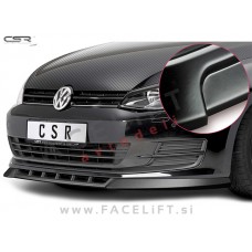 VW Golf 7 12-17 podaljšek sprednjega odbijača črni (mat)