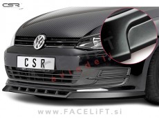 VW Golf 7 12-17 podaljšek sprednjega odbijača črni (mat)
