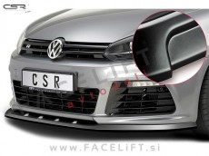 VW Golf 6 R / 5K (08-12) / podaljšek sprednjega odbijača / črni (mat)