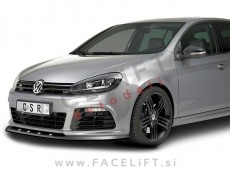 VW Golf 6 R / 5K (08-12) / podaljšek sprednjega odbijača / črni (mat)