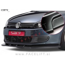 VW Golf 6 08-12 podaljšek sprednjega odbijača črni (mat)