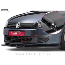 VW Golf 6 08-12 podaljšek sprednjega odbijača karbon (sijaj)