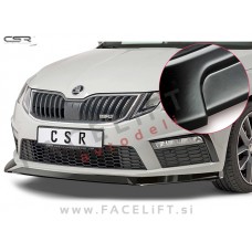 Škoda Octavia RS 5E 17-19 podaljšek sprednjega odbijača črni mat