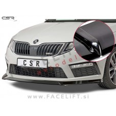 Škoda Octavia RS 5E 17-19 podaljšek sprednjega odbijača črni sijaj