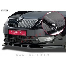 Škoda Octavia 5E 13-17 podaljšek sprednjega odbijača karbon (sijaj)