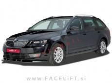 Škoda Octavia 5E 13-17 podaljšek sprednjega odbijača črni (mat)