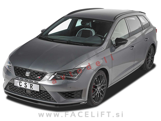 Seat Leon Cupra FR 5F 12-16 podaljšek sprednjega odbijača črni (mat)