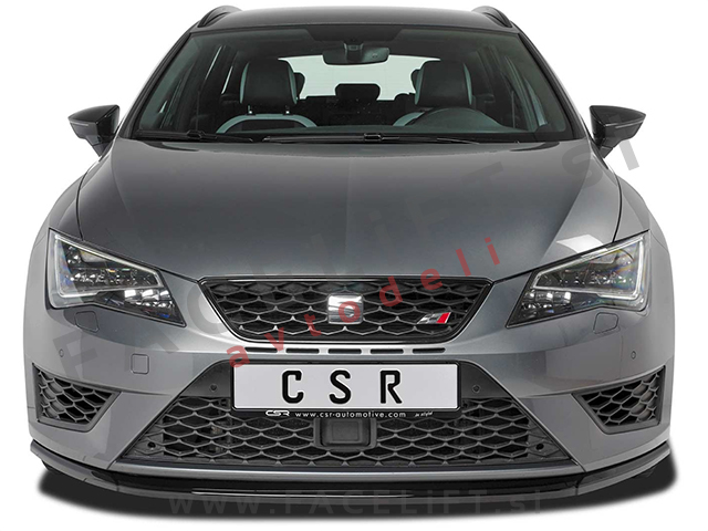 Seat Leon Cupra FR 5F 12-16 podaljšek sprednjega odbijača črni (mat)
