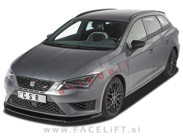Seat Leon Cupra FR 5F 12-16 podaljšek sprednjega odbijača črni sijaj