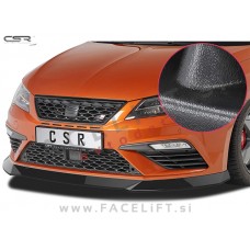 Seat Leon Cupra FR 16-20 podaljšek sprednjega odbijača črni (mat)