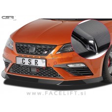 Seat Leon Cupra FR 16-20 podaljšek sprednjega odbijača karbon (sijaj)