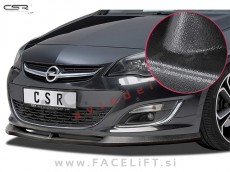 Opel Astra J / (12-15) / podaljšek sprednjega odbijača / črni (mat)