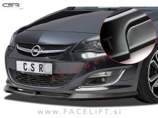 Opel Astra J / (12-15) / podaljšek sprednjega odbijača / črni (mat)