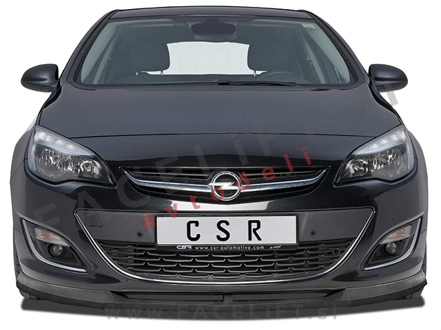 Opel Astra J / (12-15) / podaljšek sprednjega odbijača / črni (mat)